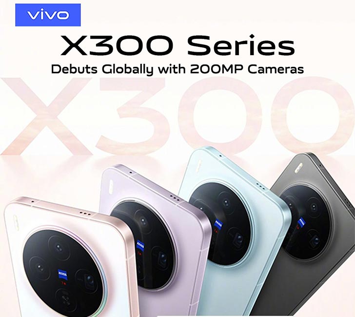 Vivo X300 Series Goes Global with Dimensity 9500 Chip and Smaller Batteries