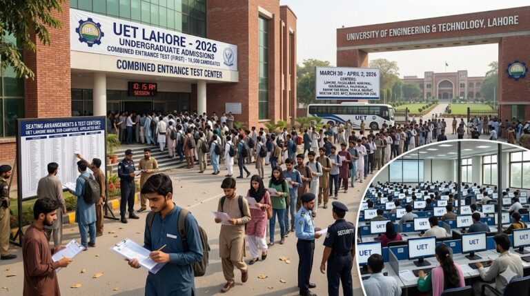 UET Lahore Set to Conduct 2026 Undergraduate Entrance Exams for 18,500 Candidates