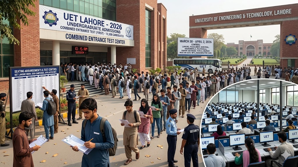 UET Lahore Set to Conduct 2026 Undergraduate Entrance Exams for 18,500 Candidates